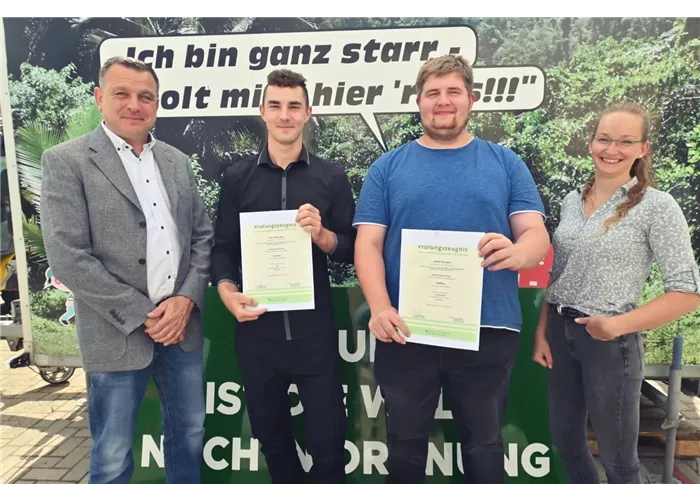 Ausbildung erfolgreich abgeschlossen!